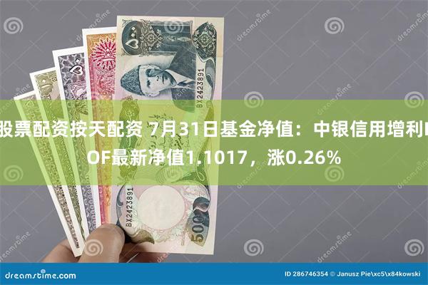 股票配资按天配资 7月31日基金净值：中银信用增利LOF最新净值1.1017，涨0.26%