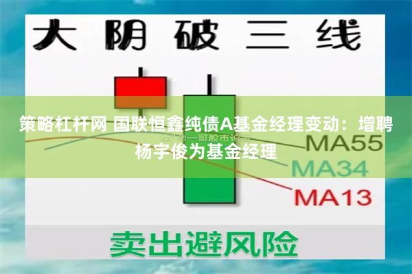 策略杠杆网 国联恒鑫纯债A基金经理变动：增聘杨宇俊为基金经理